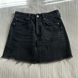 Black Denim Skirt NWOT